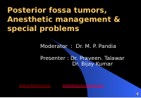 Posterior Fossa tumor anesthetic management..ppt